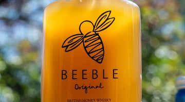 Beeble Honey Whisky bottle with Wiltshire honey